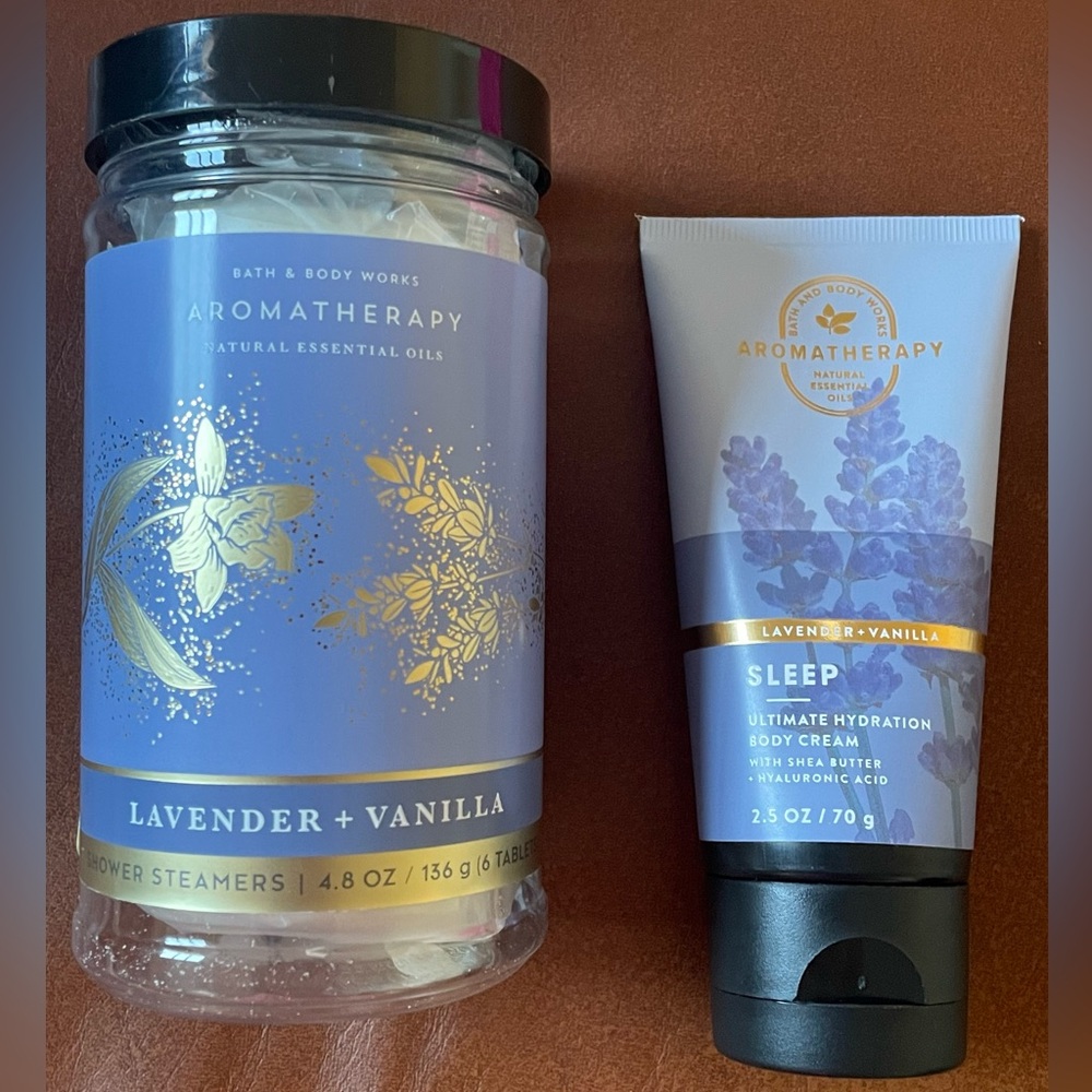 BNWT! Bath&BodyWorks, Self Care Bundle!Lavender Vanilla,Shower Steamers +SLEEP🧴